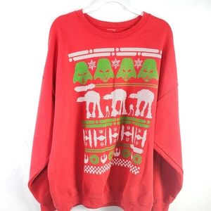 Star Wars Red Christmas Long Sleeve Sweatshirt